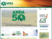Tablet Screenshot of anda.org.br
